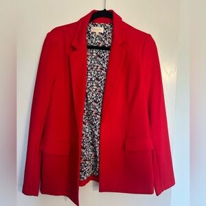 Skies Are Blue Vibrant Red Blazer
